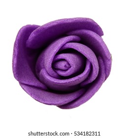 Purple Flower Isolated Beautiful Decorationtop Viewsummer Stock Photo ...