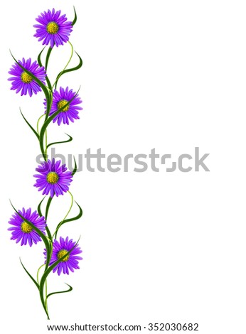 Image, Stock Photo PURPLE FLOWER Autumn