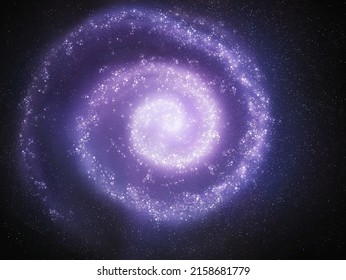 Purple Galaxy Cluster Stars Space Scifi Stock Photo 2158681779 ...