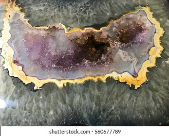 Purple Geode Gemstone Background