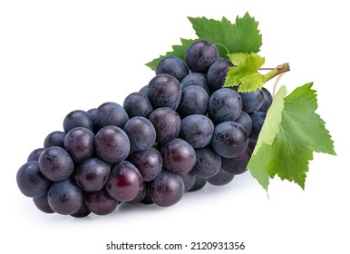 Purple grape isolated on background, Kyoho Grape with leaves isolated on white With clipping path. - Powered by Shutterstock