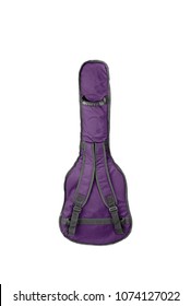 Purple Guitar Case Isolated On White