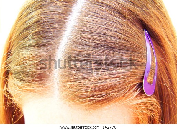 purple hair
clip
