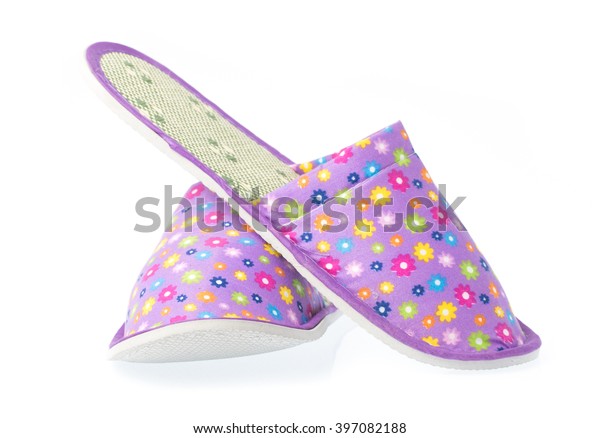 purple house slippers