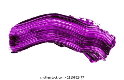 Purple Lipstick Swatch Isolated On White Background