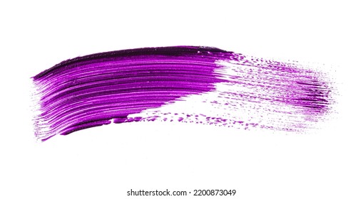 Purple Lipstick Swatch Isolated On White Background