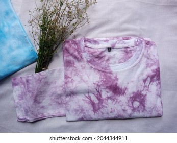 Purple Long Sleeve Tie Dye Shirt - TIE DYE SHIRT