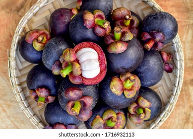 Purple mangosteen or Garcinia mangostana, known simply as mangosteen. 