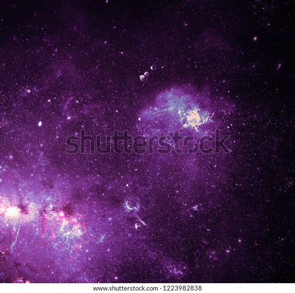 Purple Nebula Galaxy Background Royalty Free Stock Image - galaxy background royalty free