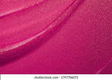 Purple Pink Lip Gloss With Shimmer Textured Background