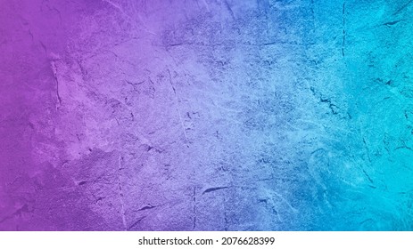 Purple pink turquoise teal abstract background  Color gradient  Toned rough surface texture  Painted old concrete cement wall  Colorful background and copy space for design  Backdrop 