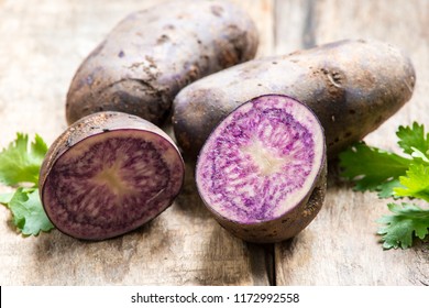 Purple Potatoes Close Up