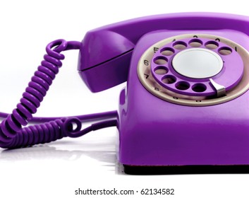 Purple  Retro Phone