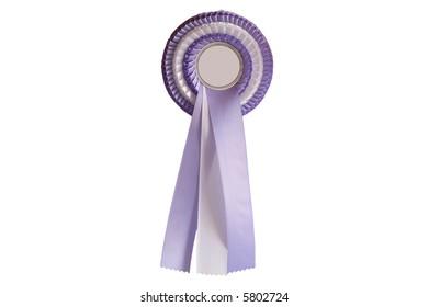 Purple Rosette From A Riding Prize -template.