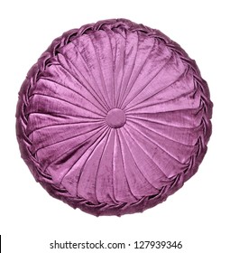 Purple Round Pillow