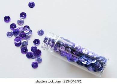 Purple Sequins Spilled From A Jar