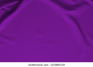 Purple Silk Or Satin Luxury Fabric Texture Can Use As Abstract Background. Top View