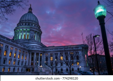 Purple Sky In Madison, WI