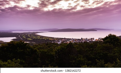 A Purple Sky Over The Frenchman Bay