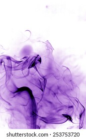 Purple Smoke On White Background Stock Photo 253753720 | Shutterstock