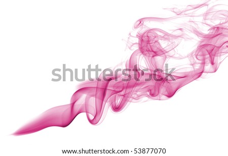 Purple Smoke on White Background
