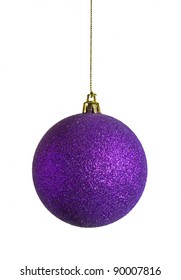 Purple Sparky Christmas Bauble Stock Photo 90007816 | Shutterstock