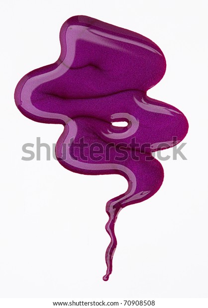 purple spilled nail\
polish