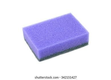 purple dish sponge