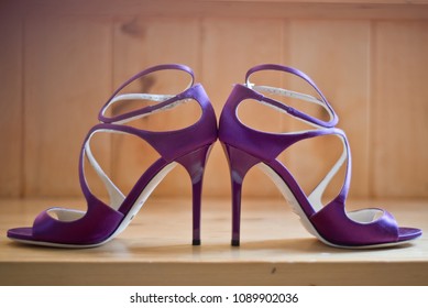 Purple Strappy Shoes