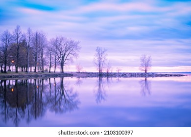 Purple Sunset At Britannia Beach 