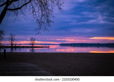 Purple Sunset At Britannia Beach 