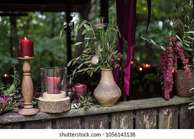 Purple Table Setting