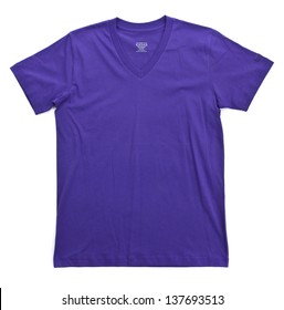 Purple Tshirt Template Ready For Your Own Graphics.