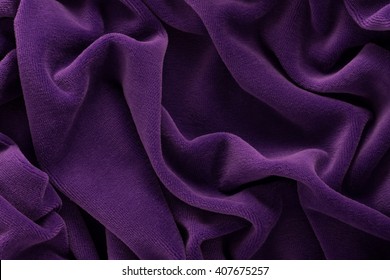 Purple Velvet Cloth. Texture, Background