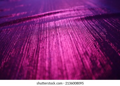 Purple Velvet Fabric Texture Used As Background. Empty Purple Fabric Background Of Soft And Smooth Textile Material. There Is Space For Text.