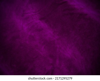 Purple Velvet Fabric Texture Used As Background. Empty Purple Fabric Background Of Soft And Smooth Textile Material. There Is Space For Text.