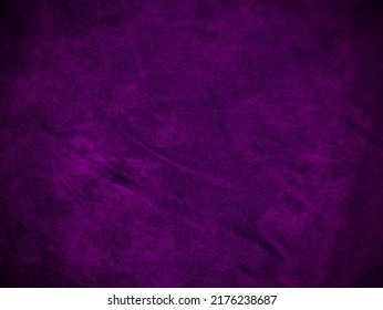 Purple Velvet Fabric Texture Used As Background. Empty Purple Fabric Background Of Soft And Smooth Textile Material. There Is Space For Text.