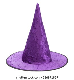 purple velvet witch hat