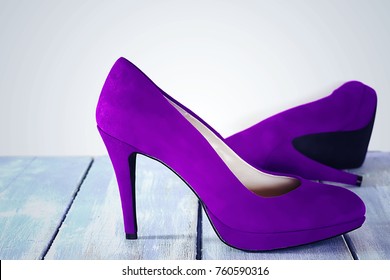 purple colour shoes