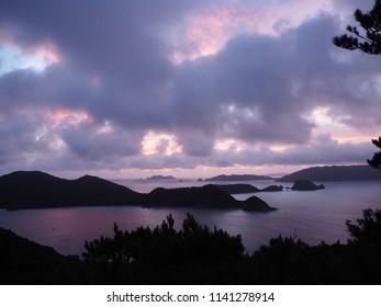 Purple View From The Mountain In Zamami Island Okinawa Japan