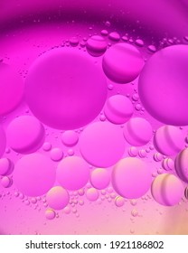 purple water and oil bubbles