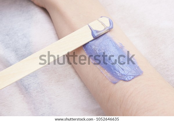 Purple Wax Arm Depilation Hair Removal Stock Photo Edit Now