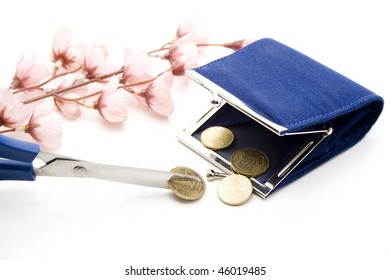 Purse with scissors