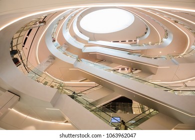 PUSAN ,SOUTH KOREA - APRIL 7,2018 : The Interior In Lotte , Biggest Duty Free Department Store In Pusan