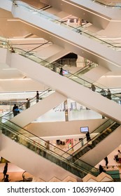 PUSAN ,SOUTH KOREA - APRIL 7,2018 : The Interior In Lotte , Biggest Duty Free Department Store In Pusan