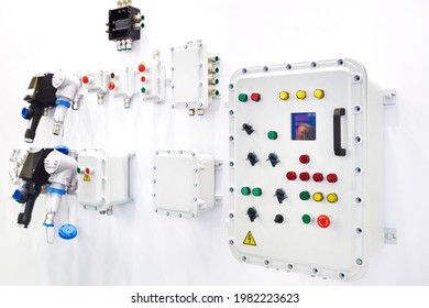 Push button panels and commutation explosion-proof boxes