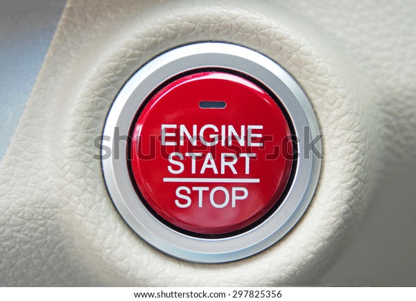 Push button to start a\
modern car