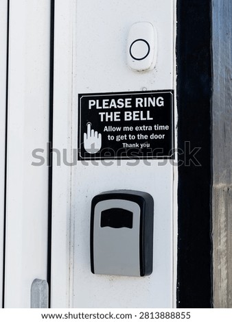 Push buzzer intercom door bell for entry