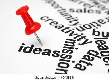 Push pin on idea