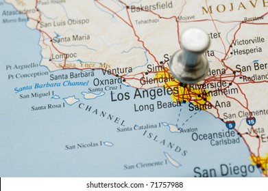 Push Pin On Map California 260nw 71757988 